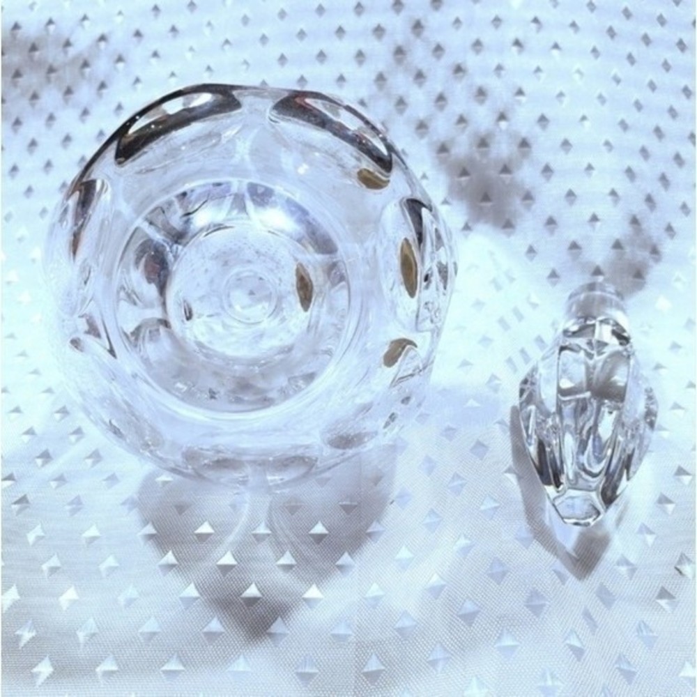 Crystal Austria Kisslinger Rattenberg handcrafted SET Vase Carafe VTG - Picture 6 of 12
